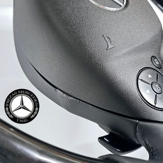 Volante Mercedes madera y piel negro
