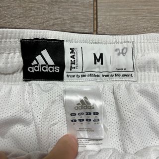Adidas white Shorts Embroidered Logo