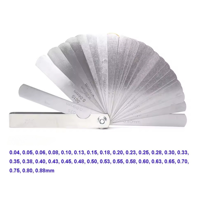 ✅ Peine Galgas Espesor – 32 Hojas (0,04 a 0,88 mm)