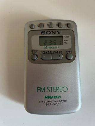 Rádio Sony SRF-M606 - FM Estéreo