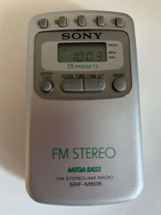 Rádio Sony SRF-M606 - FM Estéreo