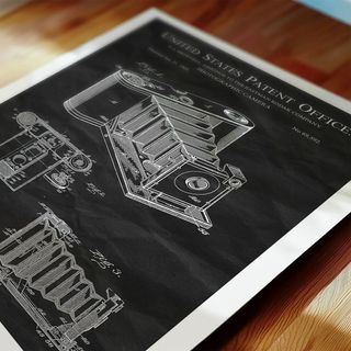 POSTER PATENTE CAMARA FOTOGRAFICA VINTAGE DE 1902