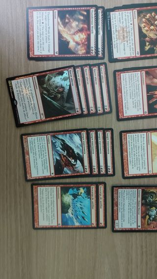 Cartas Magic para Mazo Burn