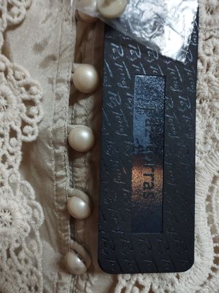 Top beige con chaleco - Nuevo