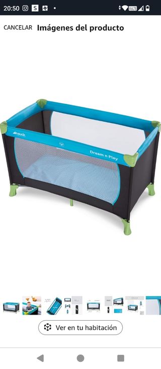 Parque cuna con colchón