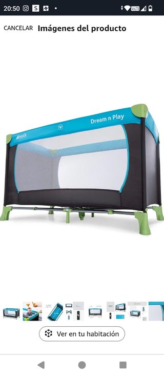 Parque cuna con colchón