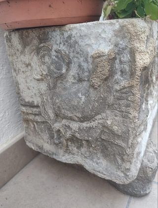 LOTE DE 3 ANTIGUAS JARDINERAS DE PIEDRA