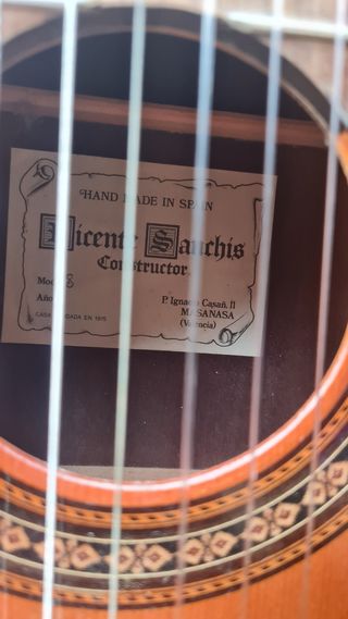 Guitarra Vicente Sanchís