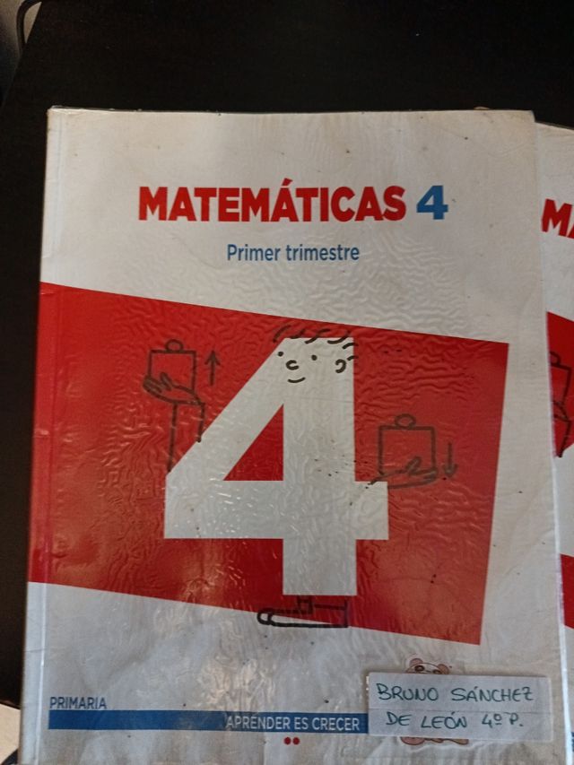 Matemáticas 4 primer, segundo y tercer trimestre