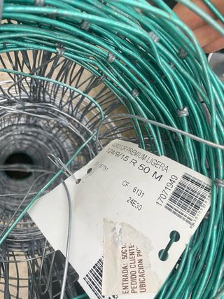 Malla valla metálica ganadera