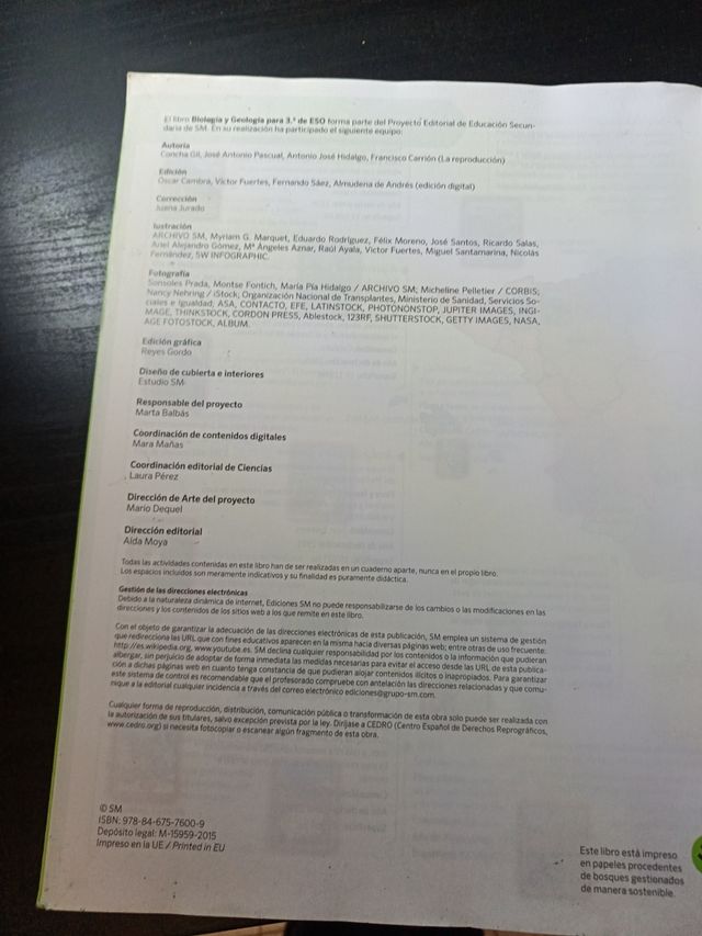 Biología y geología, Brezo. 3 ESO. Savia