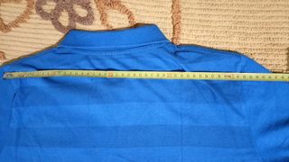Polo Reebok blu a righe
