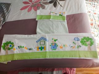 Sábanas cuna infantil - Granja