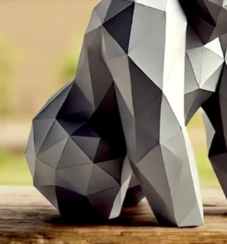 Statuetta Scimpanzé Realistica – Scultura Decorati