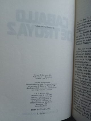 Caballo de Troya 1 y 2. J.J. Benítez 1ra. Edición