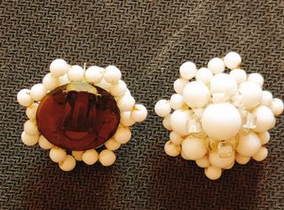 Orecchini e spilla Vintage Fiori