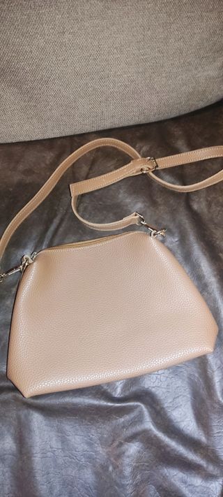 Bolso bandolera beige