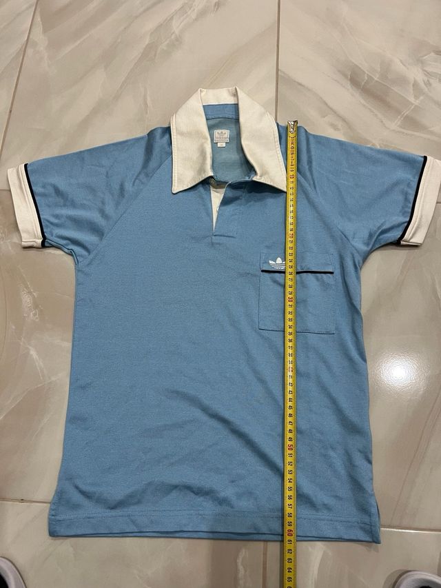 Polo Adidas Blu Vintage