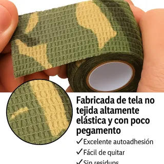 Confezione da 5 nastri adesivi mimetici Airsoft, Caza