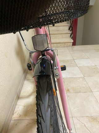Bicicleta paseo AMAT rosa pastel