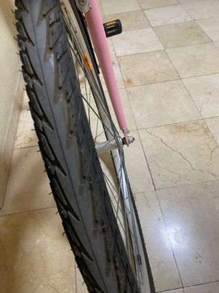 Bicicleta paseo AMAT rosa pastel