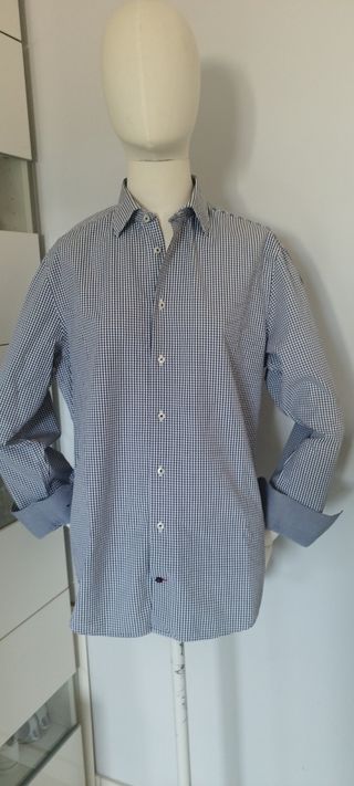 Camicia Tommy Hilfiger uomo blu tg 39/15,5