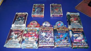 Cartas pokemon || 9 paquetes (+400 cartas)