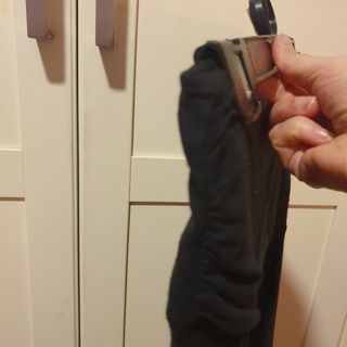 Falda a picos Negra T XS.Bajo desigual