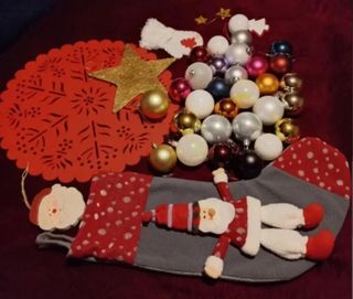 Adornos Navidad: Bola, Estrella, Calcetín