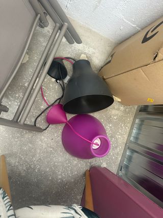 2 Lamparas techo - plastico