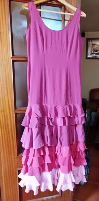 Traje Flamenca lunares Naranja