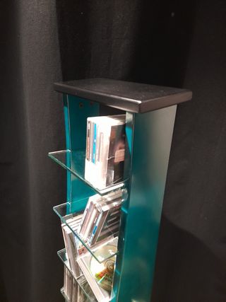 Estanteria CD/DVD - Madera y cristal