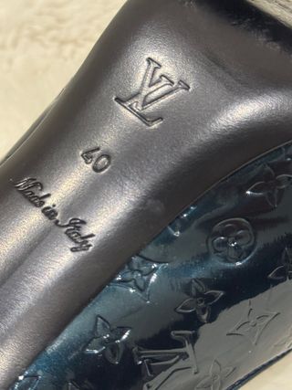 Zapatos de tacon Louis Vuitton azules, num 40