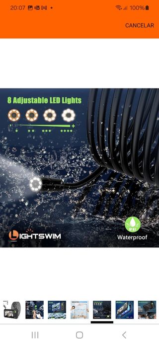 Endoscopio industrial con pantalla HD cable 5 m nu