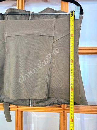 Top palabra de honor khaki zara