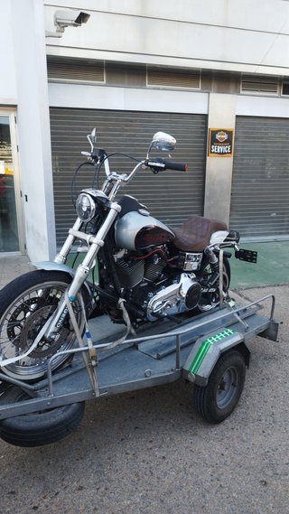Alquiler Remolque moto con balancin,cepo