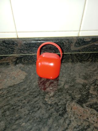 Porta biberones piel blanco isotermico