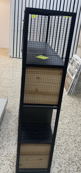 Estantería industrial metal-madera