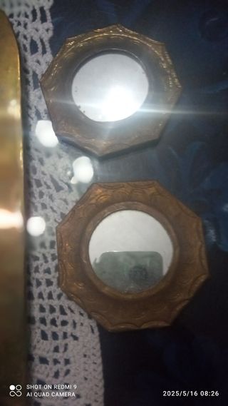 12 espejos antiguos años 40  50