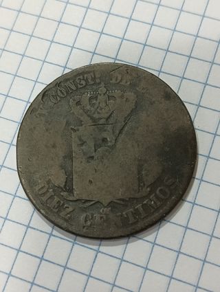 Moneda 10 céntimos Alfonso XII 1879