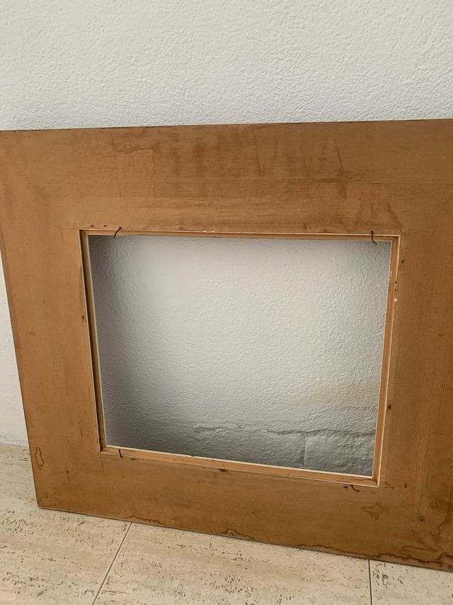 Marco madera marrón-dorado 76/68 ex 46/38 interior