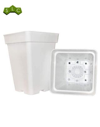 Macetas Cuadradas BLANCA  80 Unidades 11 y 18L