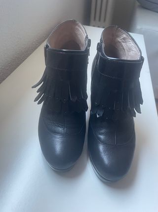Botin tacon piel muy comodos