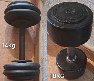 PESAS 2 MANCUERNAS 1 DE 10KG+ 1 DE 14KG