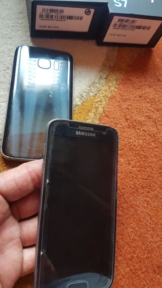 2 Samsung Galaxy S7 negros Leer bien descripcion!