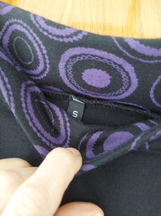 Falda Desigual negra y morada