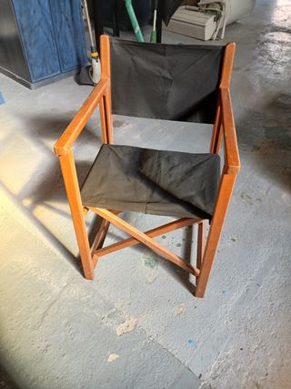 Silla director plegable madera