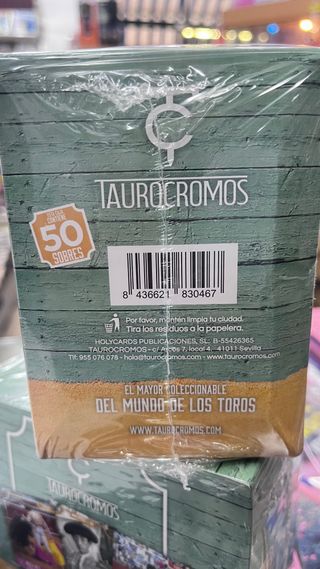 Cromos Taurinos caja 50 sobres