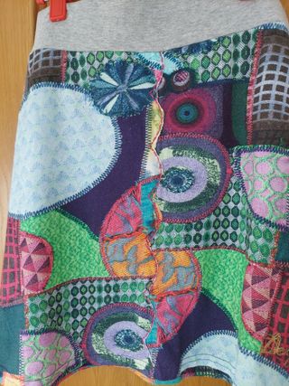 Falda Desigual multicolor