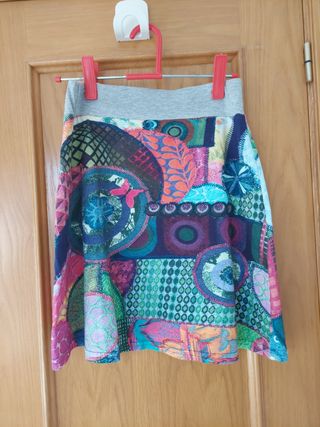Falda Desigual multicolor